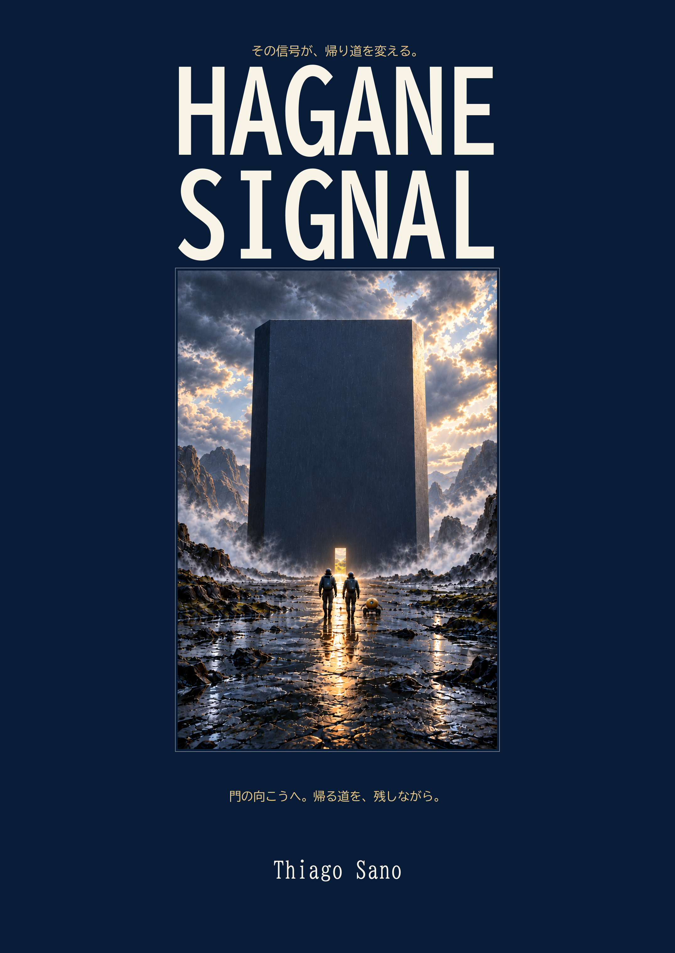 HAGANE SIGNAL、Thiago Sano著。現在稿の表紙。